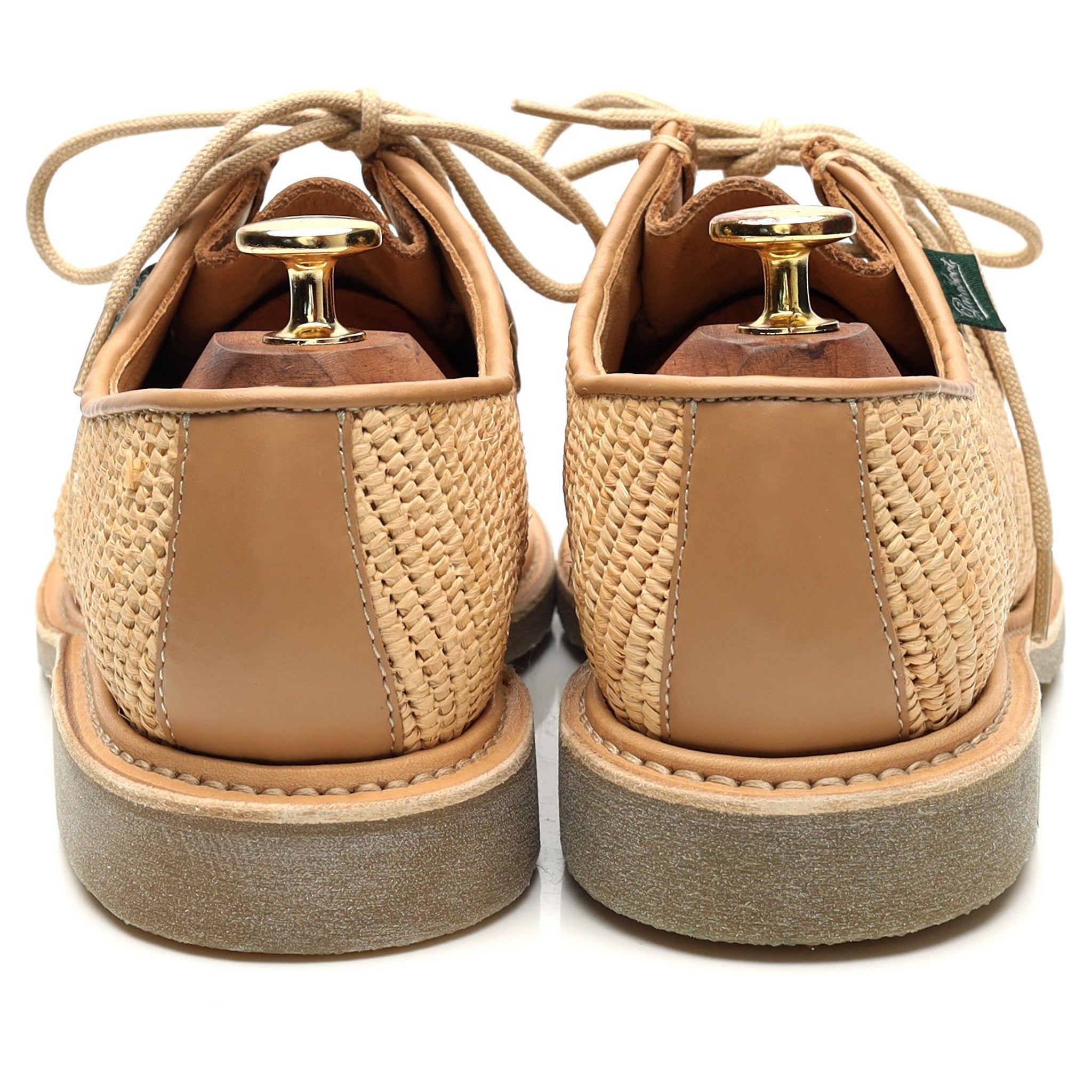 Women's 'Michael' Beige Raphia Derby UK 4 - Abbot's Shoes