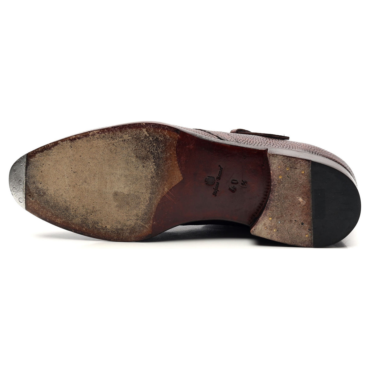 Dark Brown Monk Strap Boots UK 6.5 EU 40.5
