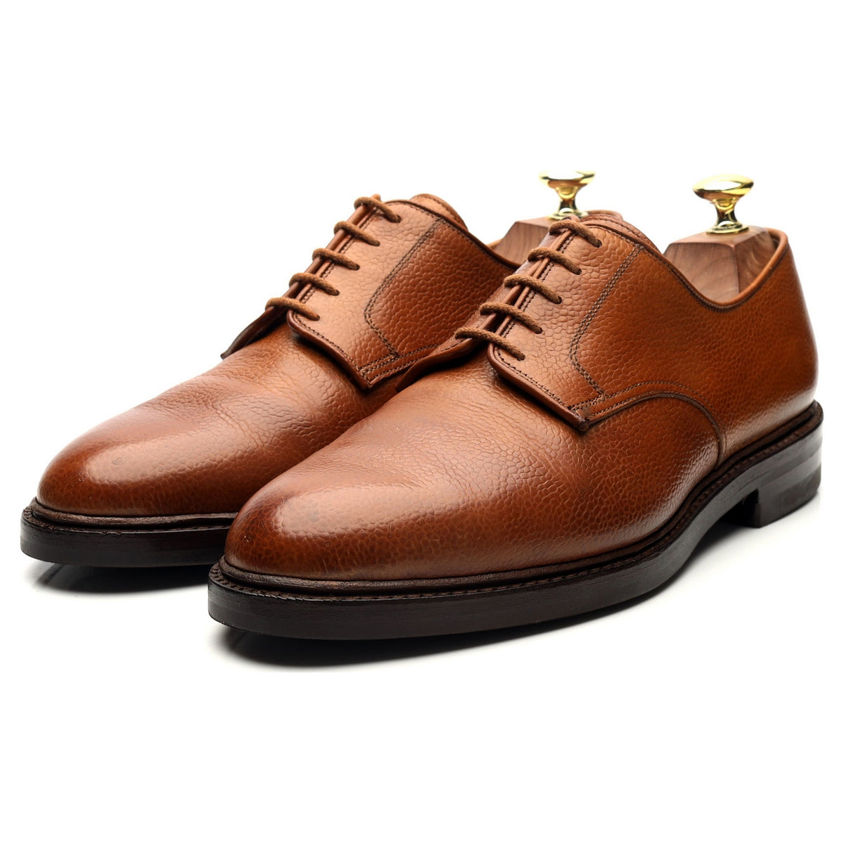&#39;Grasmere&#39; Tan Brown Leather Derby UK 7.5 E
