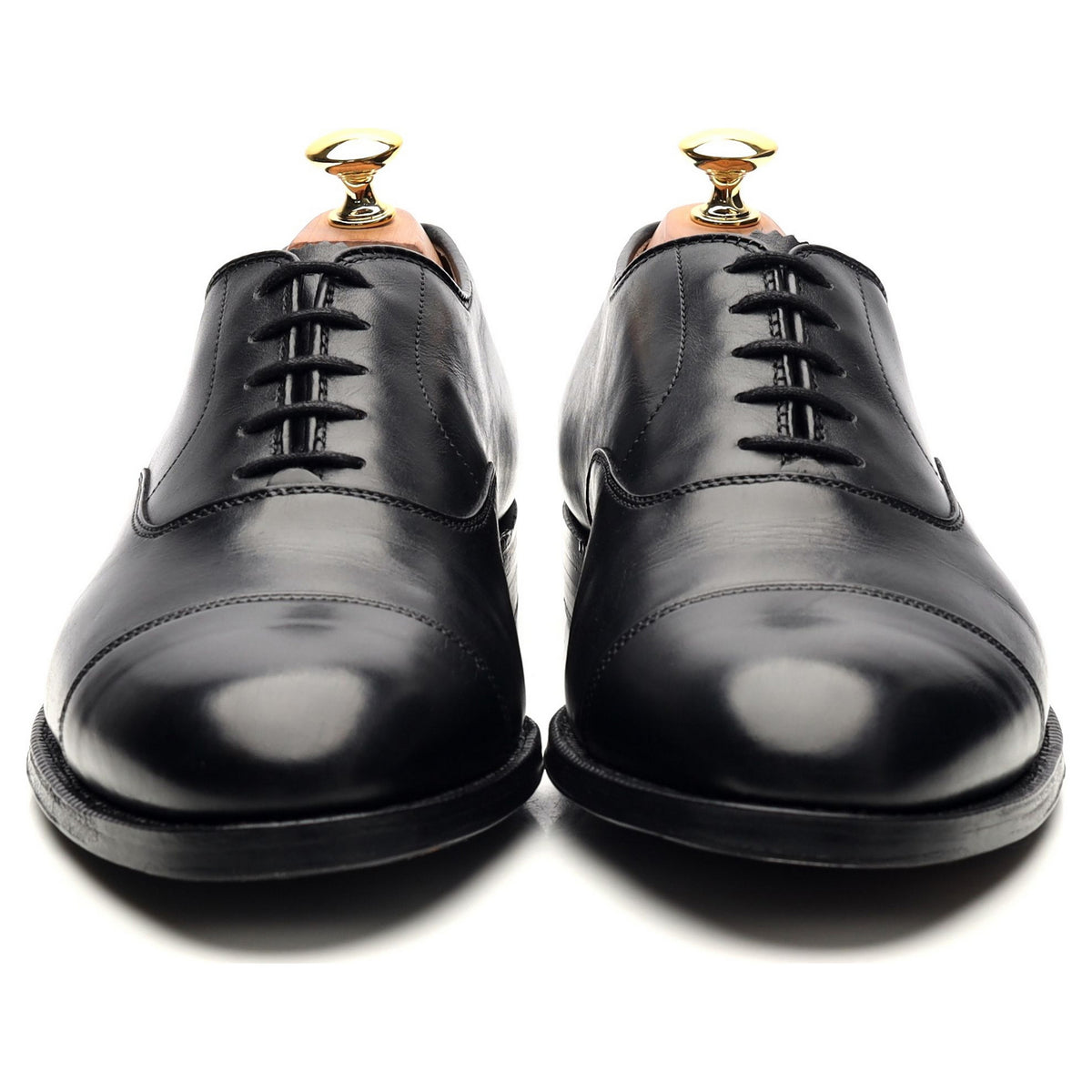 &#39;907&#39; Black Leather Oxford UK 6.5 US 7 E