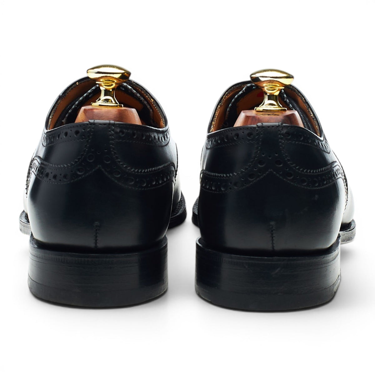 'Diplomat' Black Leather Oxford Brogues UK 7.5 F