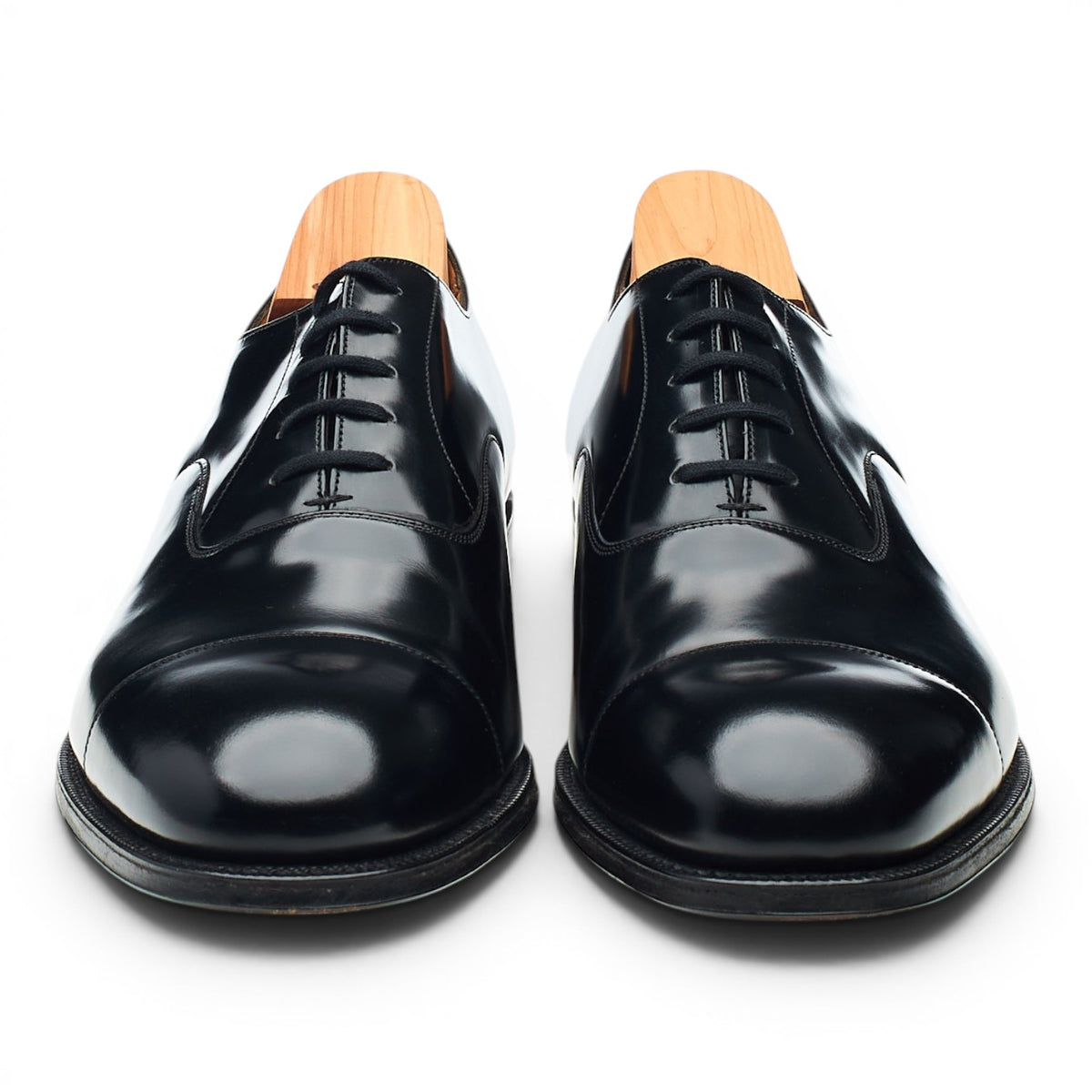 'Consul' Black Leather Oxford UK 10 G