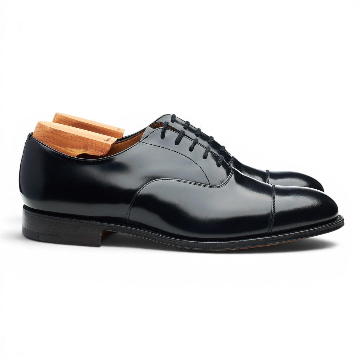 'Consul' Black Leather Oxford UK 10 G