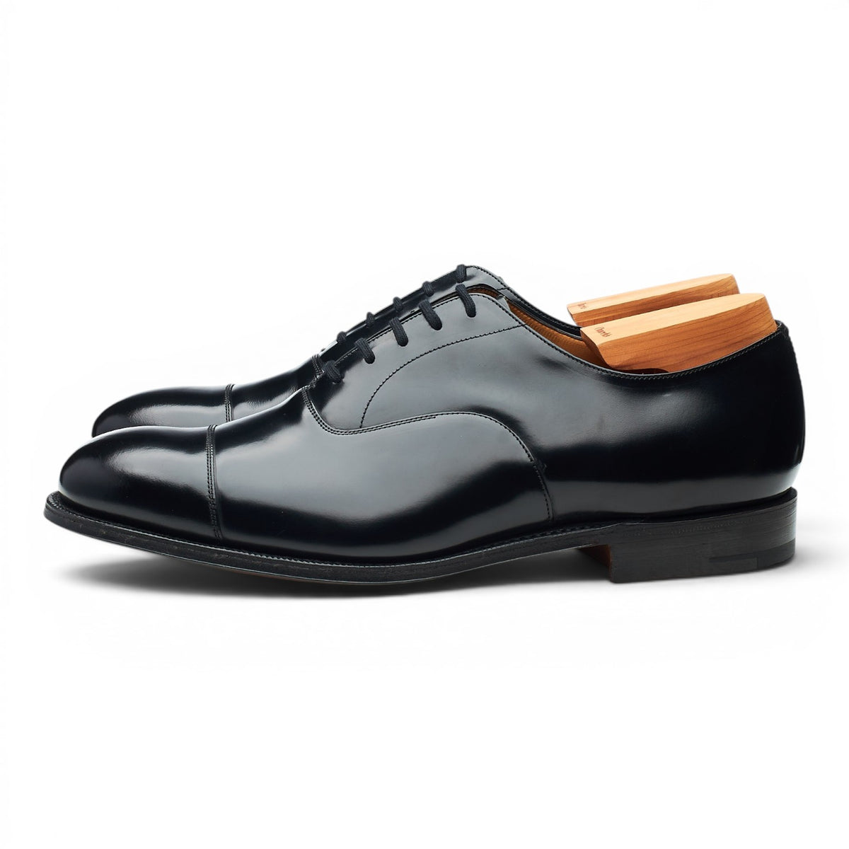 'Consul' Black Leather Oxford UK 10 G