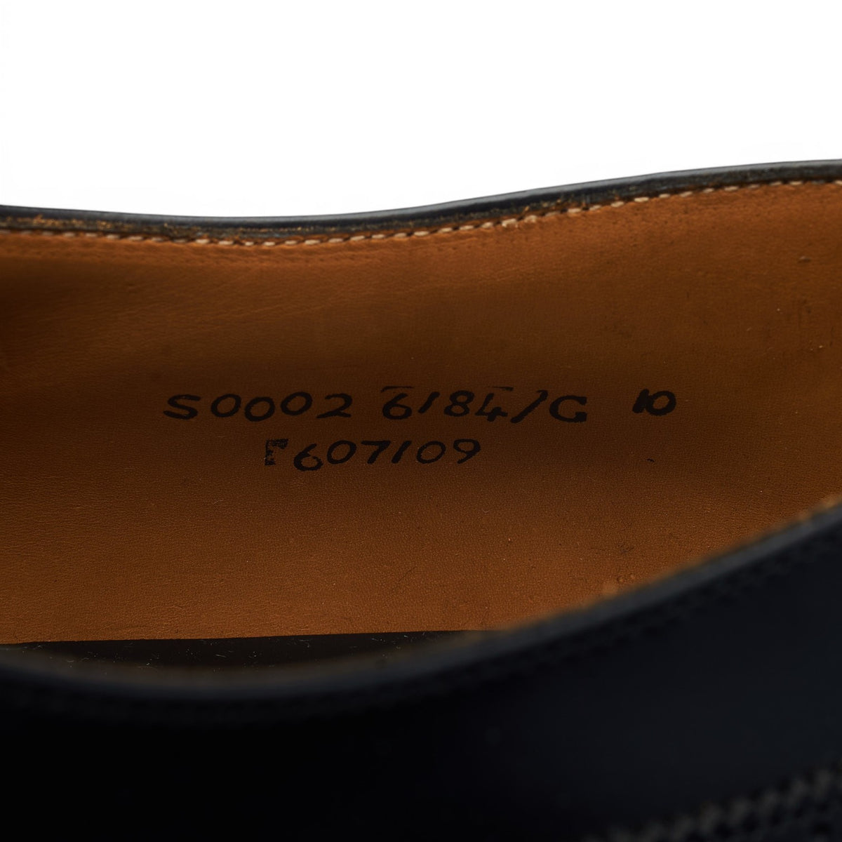Black Leather Oxford Brogues UK 10 G