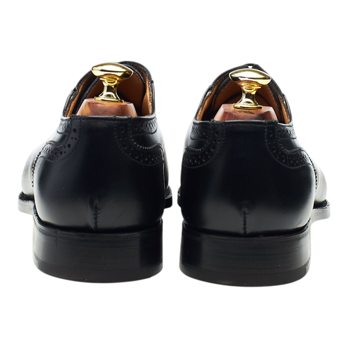'Belgrave' Black Leather Oxford Brogues UK 7.5