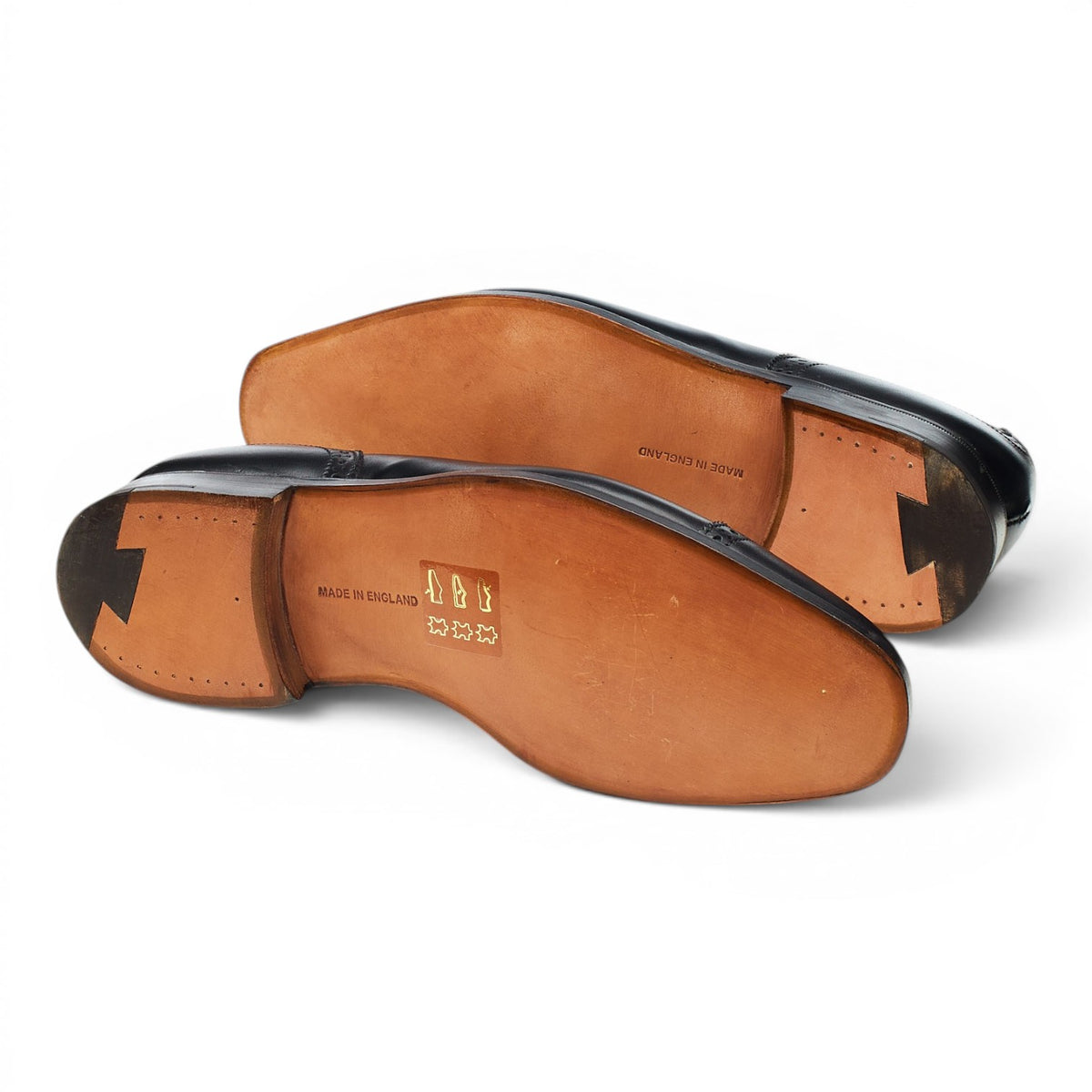 'Belgrave' Black Leather Oxford Brogues UK 7.5