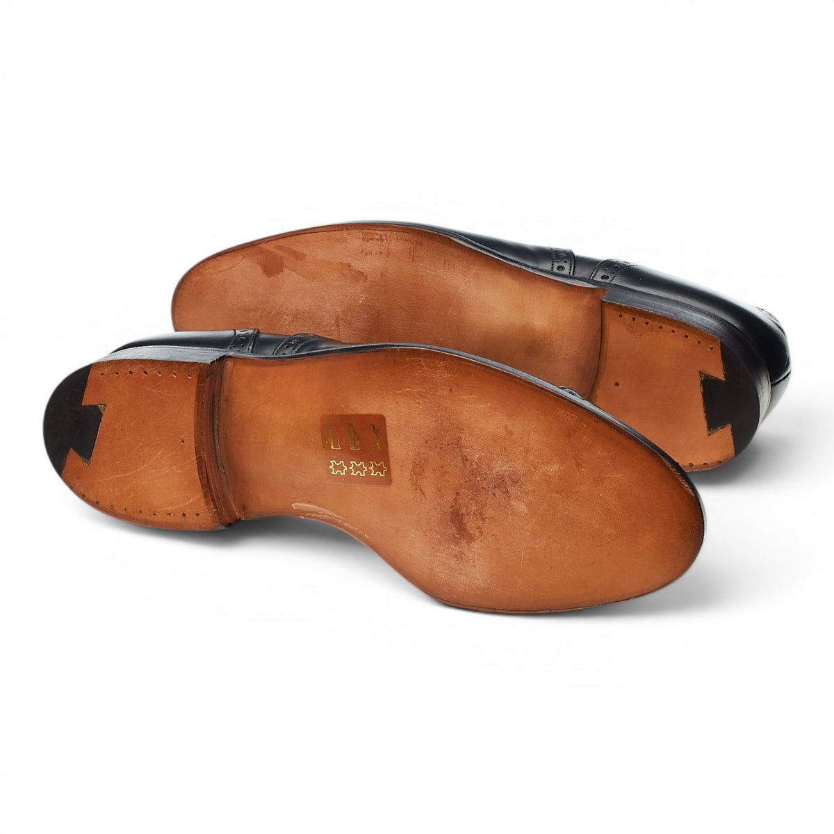 'Cambridge' Black Leather Oxford Brogues UK 7.5