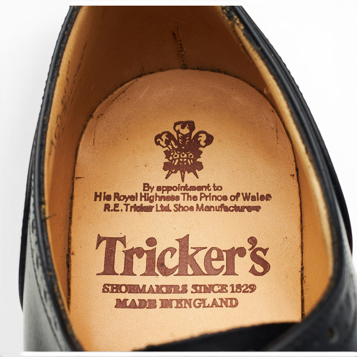 'Cambridge' Black Leather Oxford Brogues UK 7.5