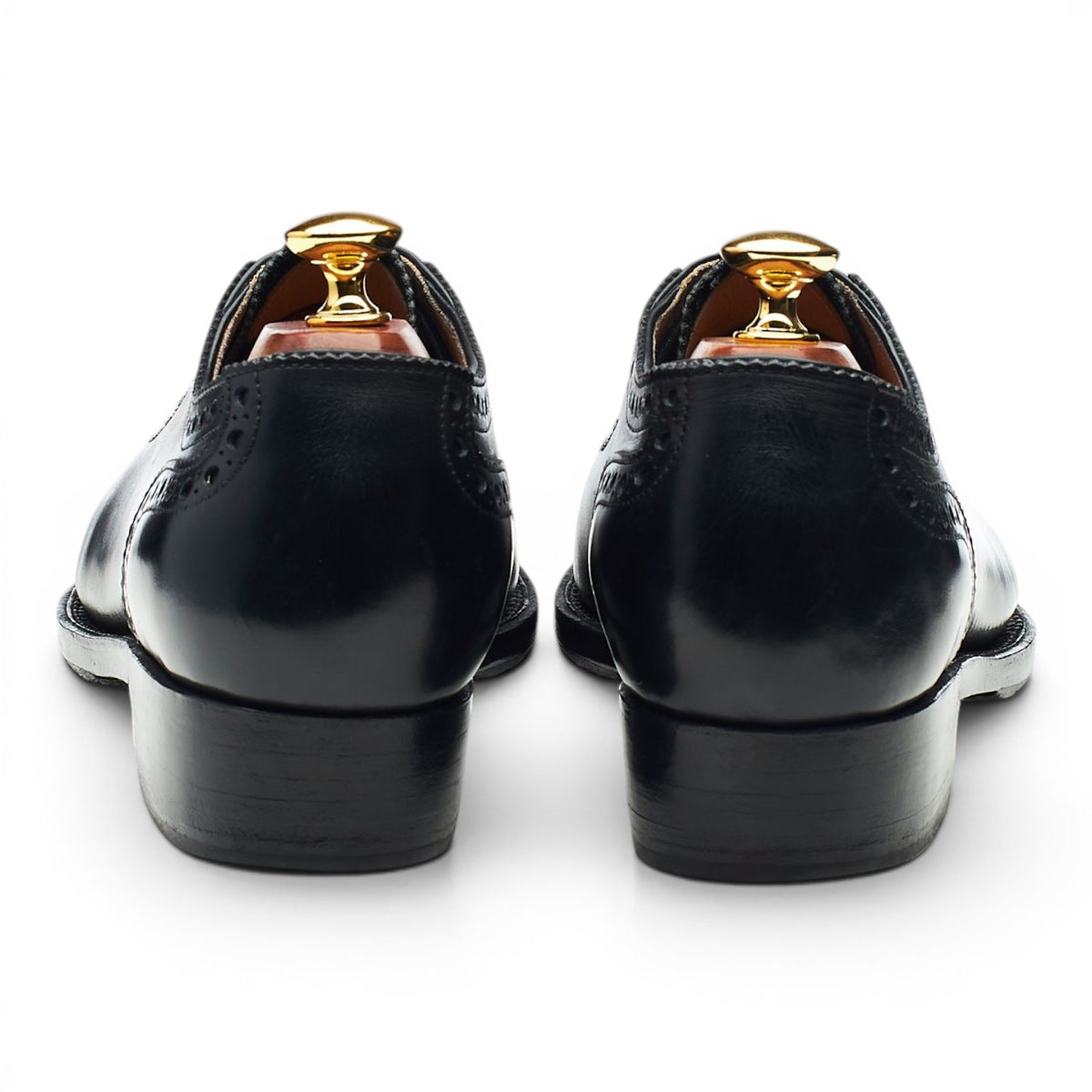Bespoke Black Leather Adelaide Oxford Brogues UK 8.5 F
