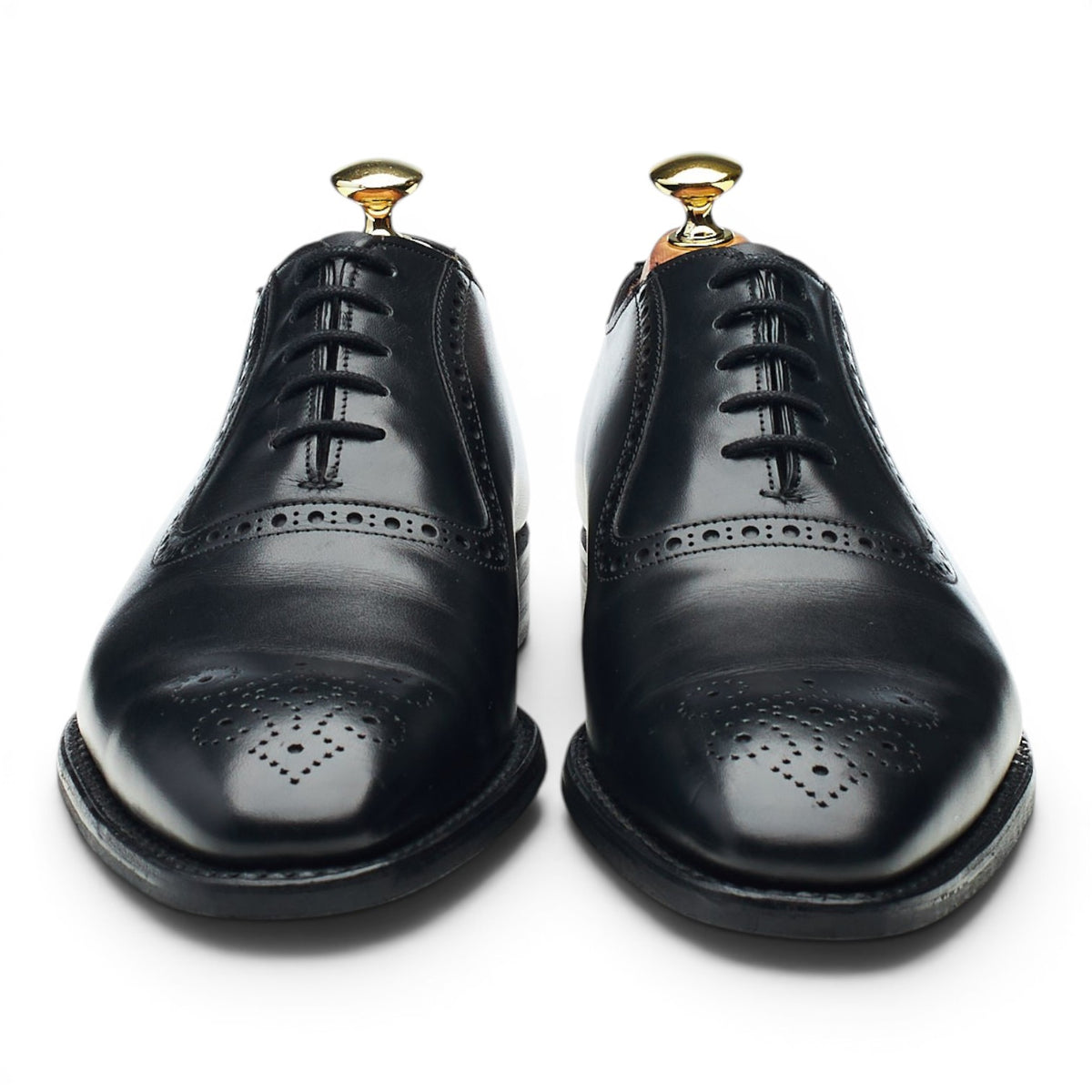 Bodileys 'Daventry' Black Leather Oxford Brogues UK 7 F