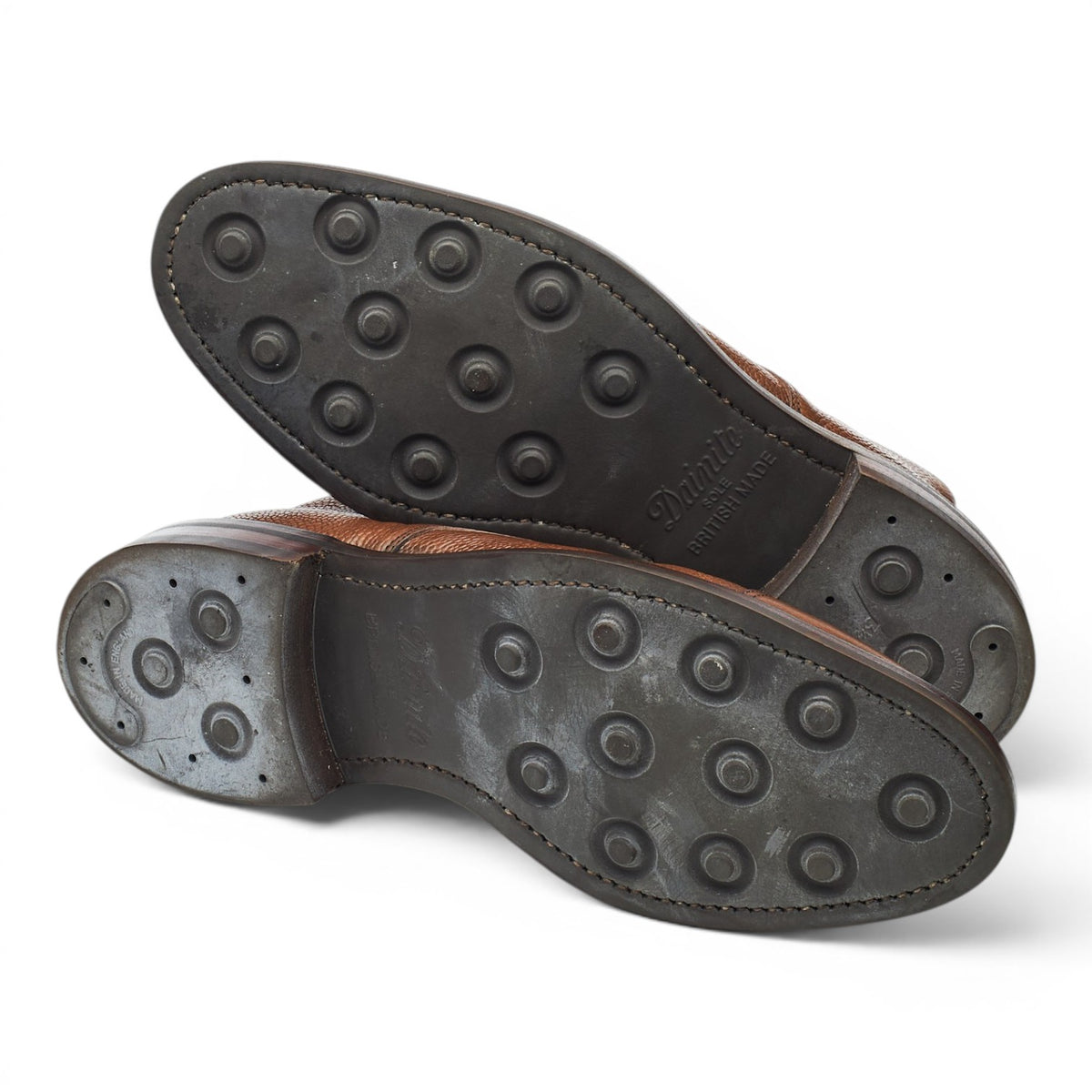 'Taron' Brown Grain Leather Boots UK 9.5 F