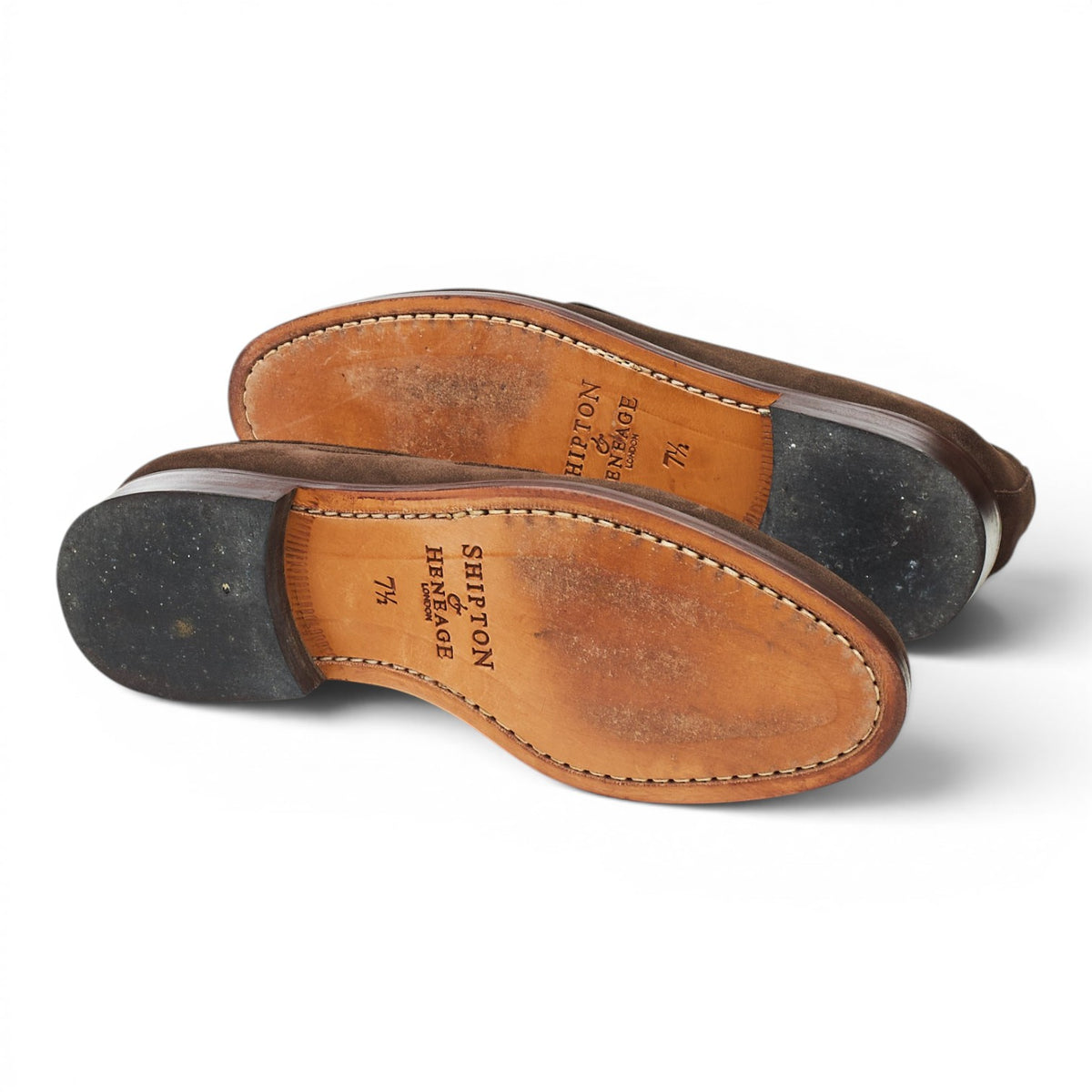 'Dart' Dark Brown Suede Tassel Loafers UK 7.5