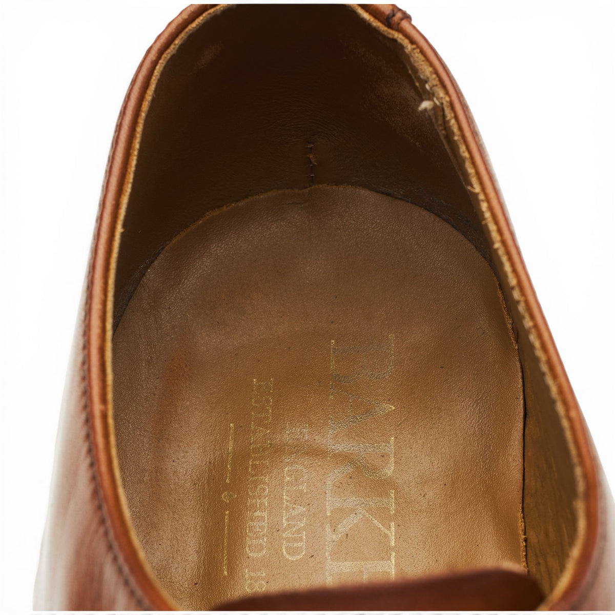 'Burton' Tan Brown Leather Oxford UK 9 F