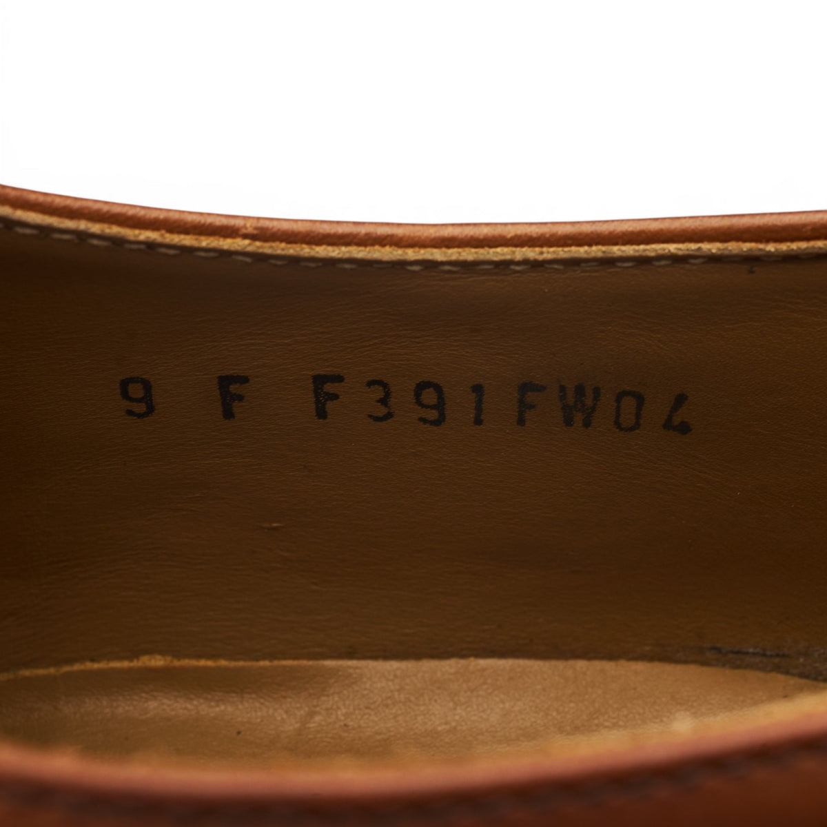 'Burton' Tan Brown Leather Oxford UK 9 F
