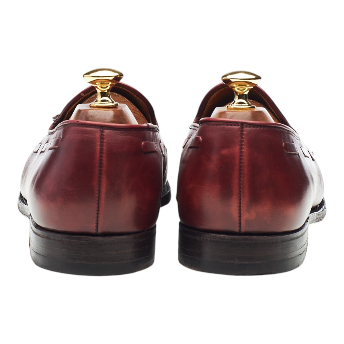 Shipton & Heneage 'Cavendish' Burgundy Leather Tassel Loafers UK 9.5 EX