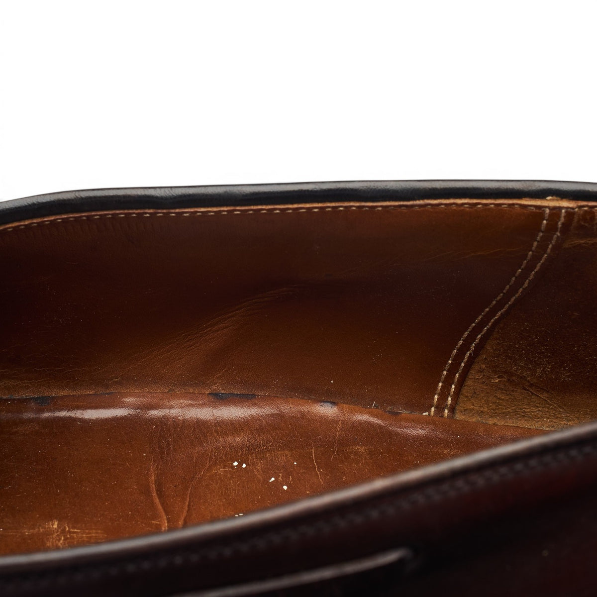 New & Lingwood Burgundy Cordovan Leather Tassel Loafers UK 10.5 E