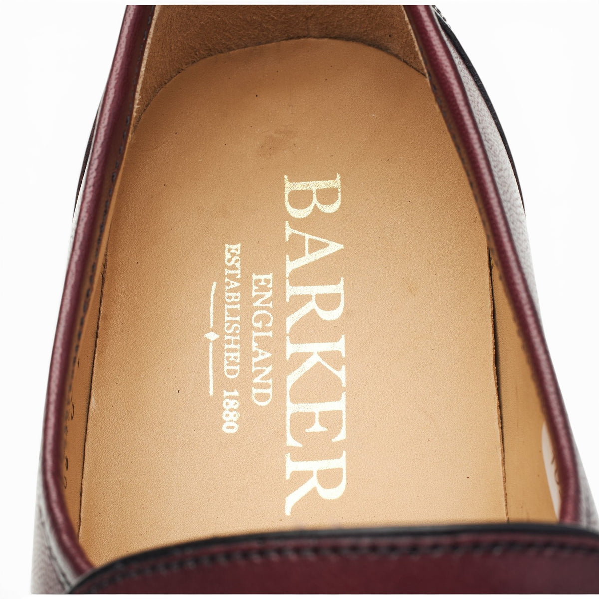 'Wade' Burgundy Leather Loafers UK 9 G