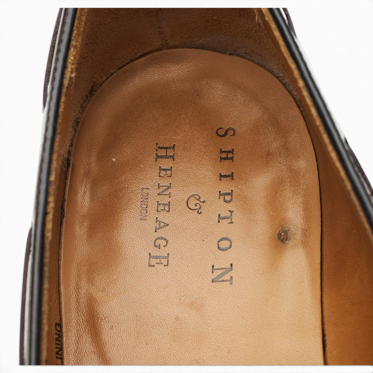 'Harrow' Burgundy Leather Tassel Loafers UK 9 EX