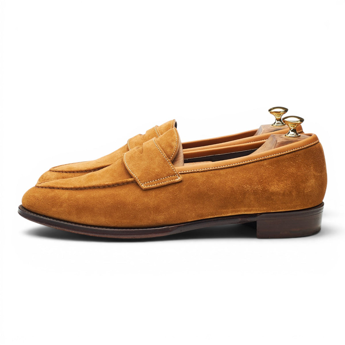 'Bradley II' Tan Brown Suede Loafers UK 11 E