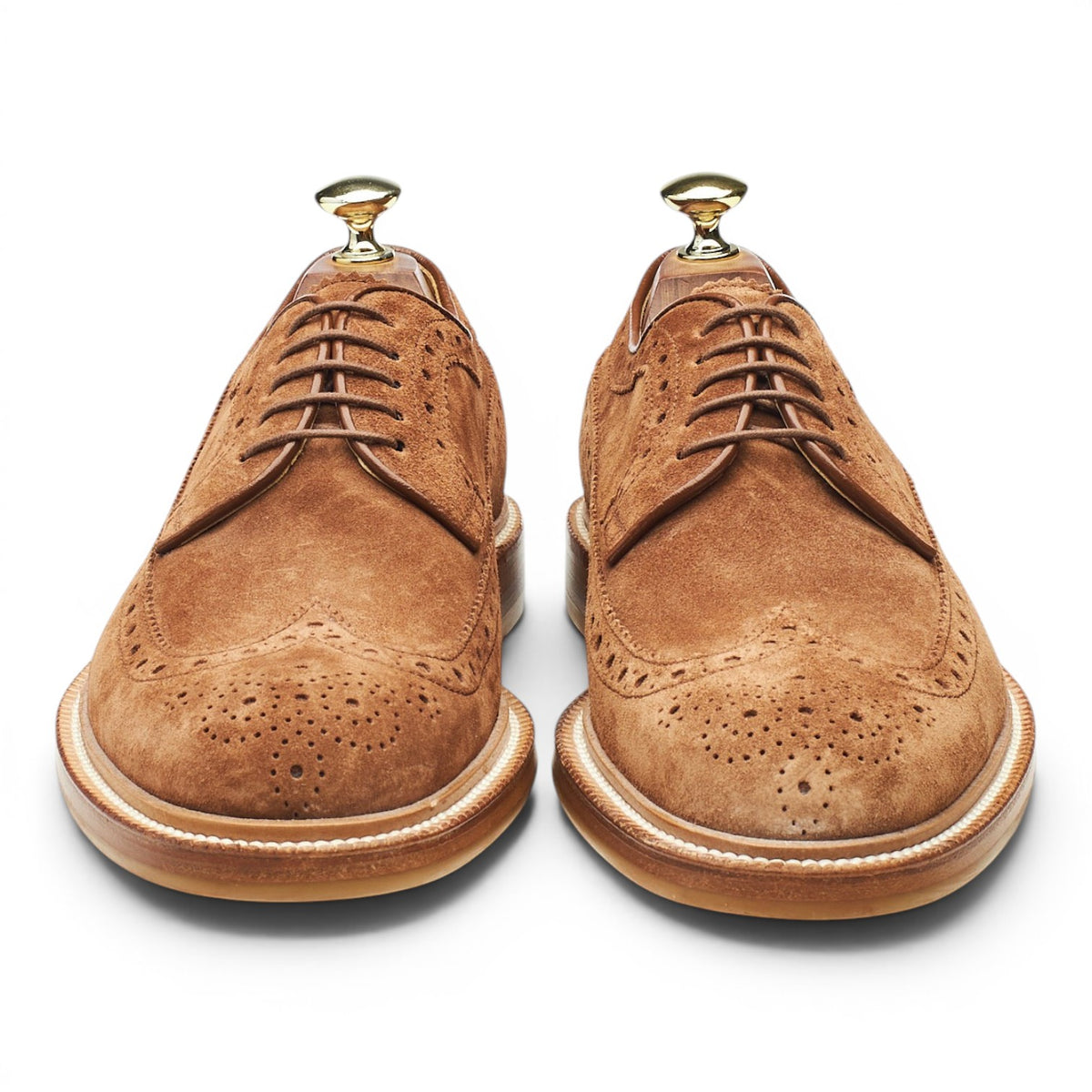 Brown Suede Derby Brogues UK 7 EU 41