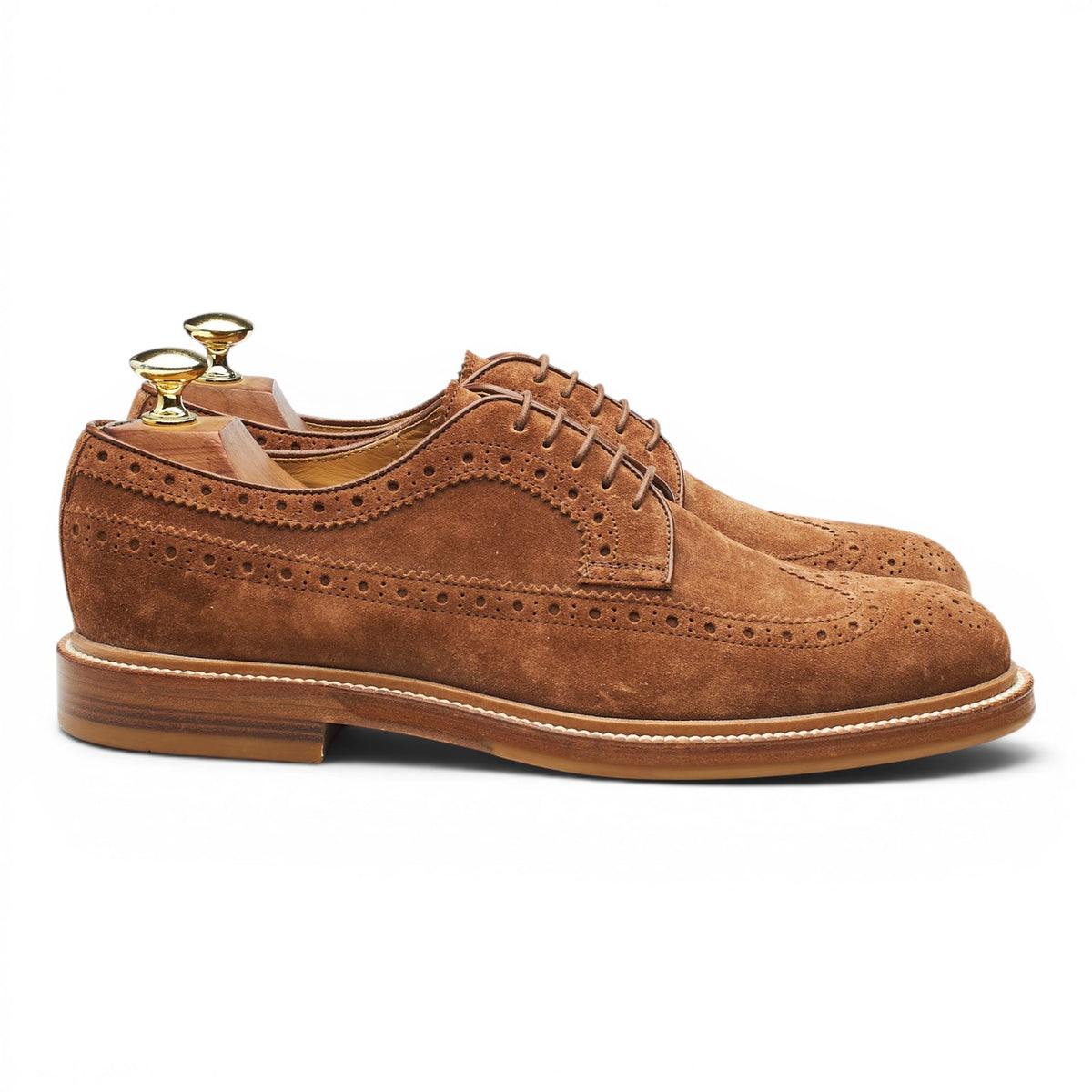 Brown Suede Derby Brogues UK 7 EU 41