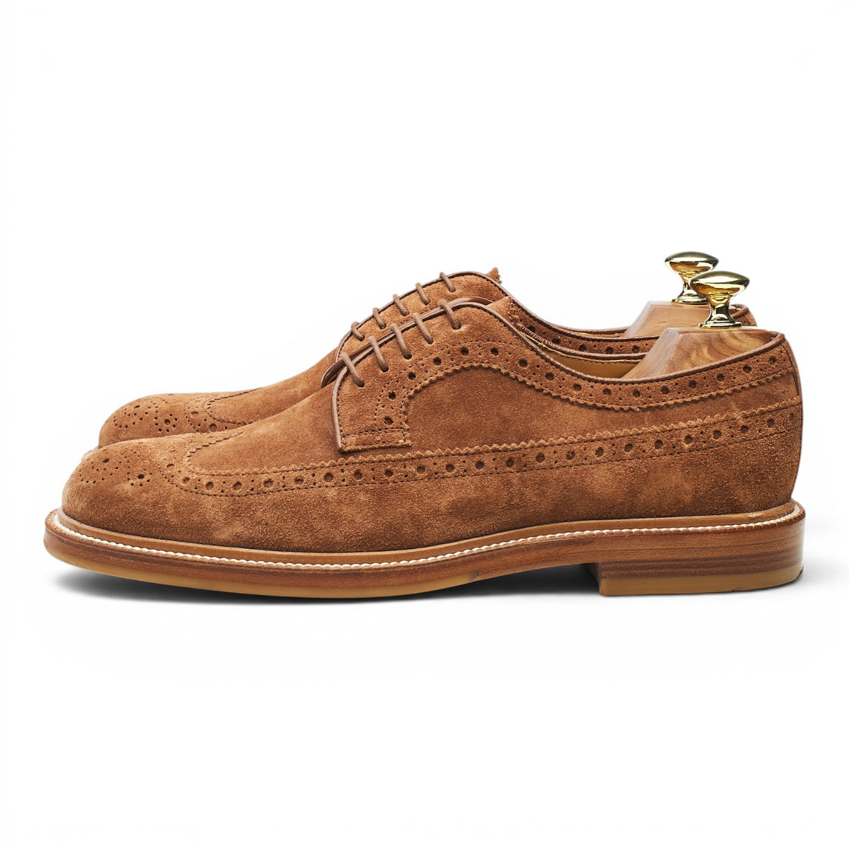 Brown Suede Derby Brogues UK 7 EU 41