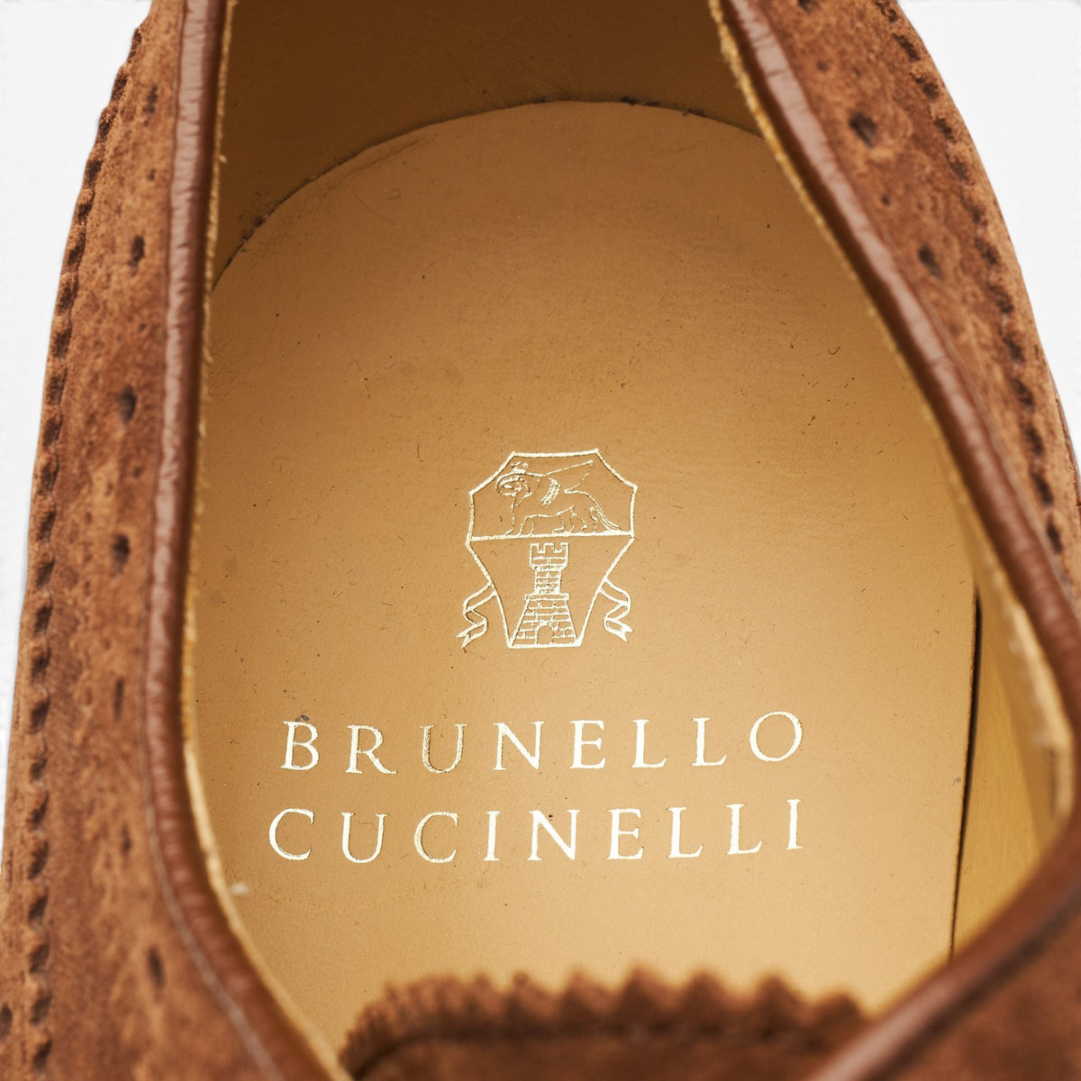 Brown Suede Derby Brogues UK 7 EU 41