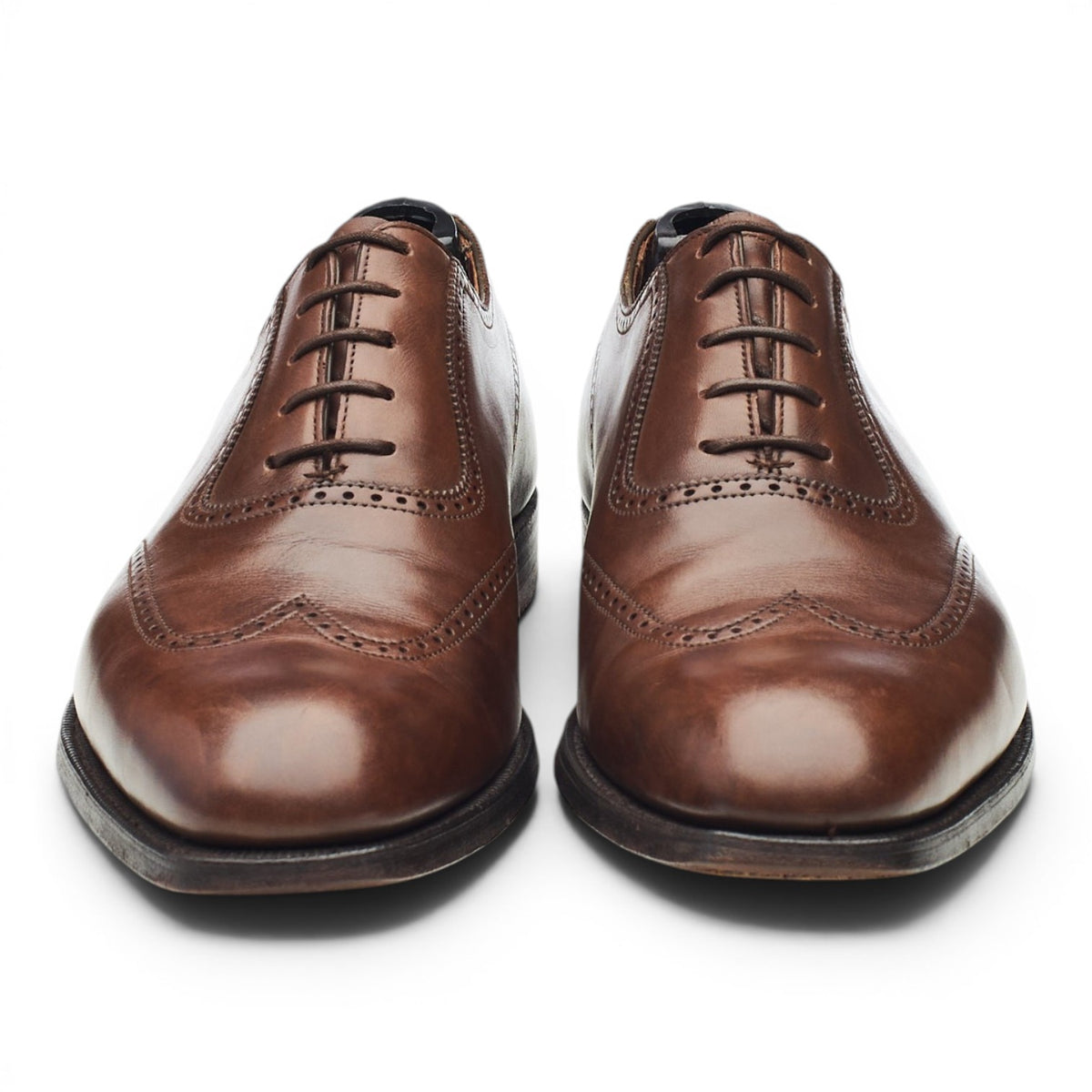 Dark Brown Leather Oxford Brogues UK 7 E