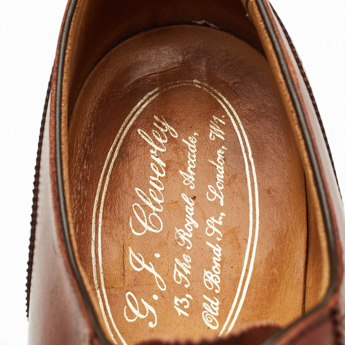 Brown Leather Oxford Brogues UK 6.5 E