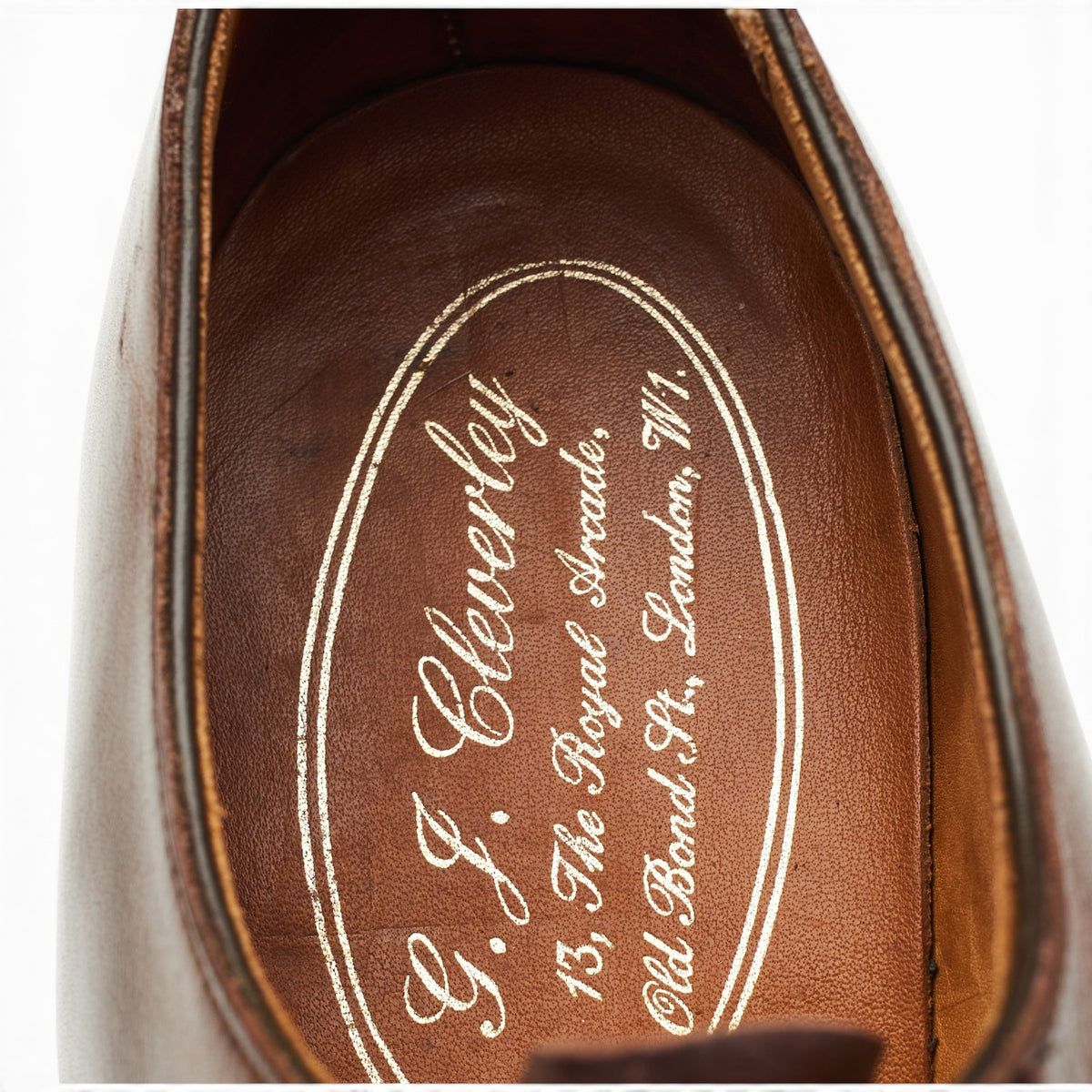 Brown Leather Wholecut Oxford UK 7 E