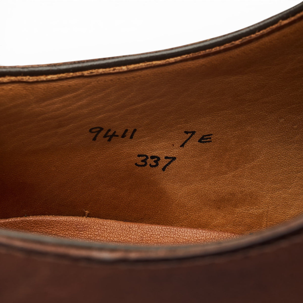 Brown Leather Wholecut Oxford UK 7 E