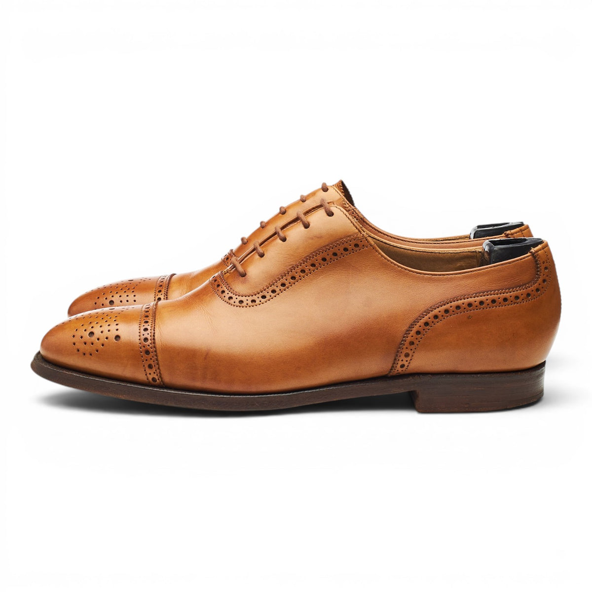 Tan Brown Leather Oxford Brogues UK 7 E