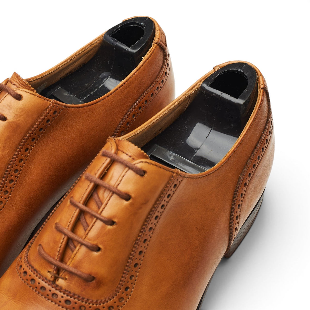 Tan Brown Leather Oxford Brogues UK 7 E