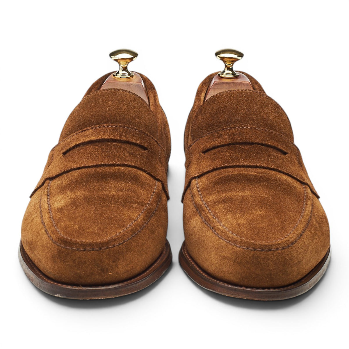 Shipton & Heneage 'Sutton' Snuff Brown Suede Loafers UK 9 EX