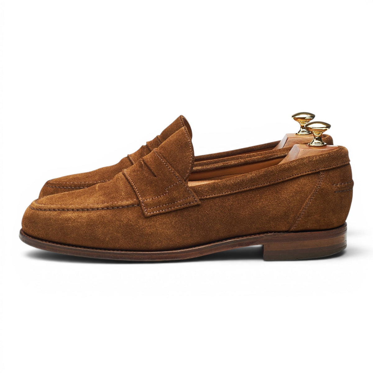 Shipton & Heneage 'Sutton' Snuff Brown Suede Loafers UK 9 EX