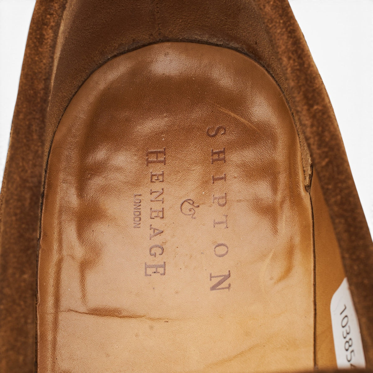 Shipton & Heneage 'Sutton' Snuff Brown Suede Loafers UK 9 EX