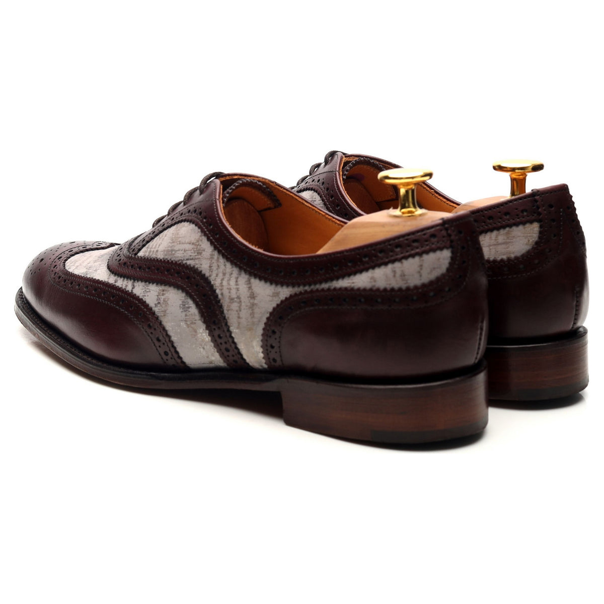 Women&#39;s &#39;Milly&#39; Burgundy Leather Two Tone Oxford UK 5 D
