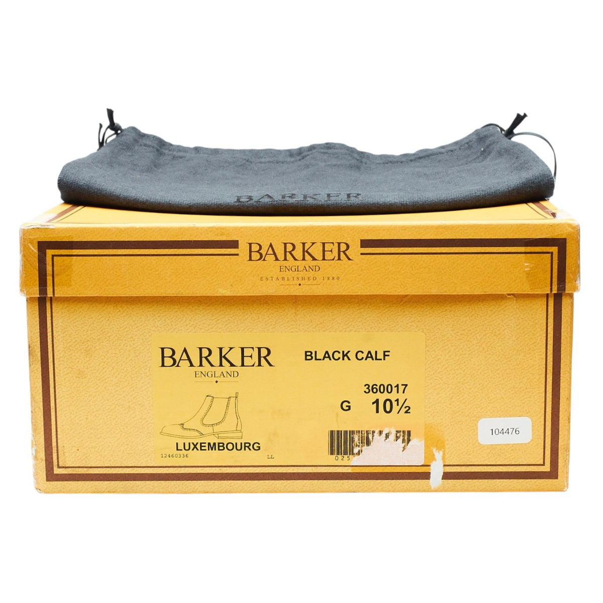 'Luxembourg' Black Leather Chelsea Boots UK 10.5 G