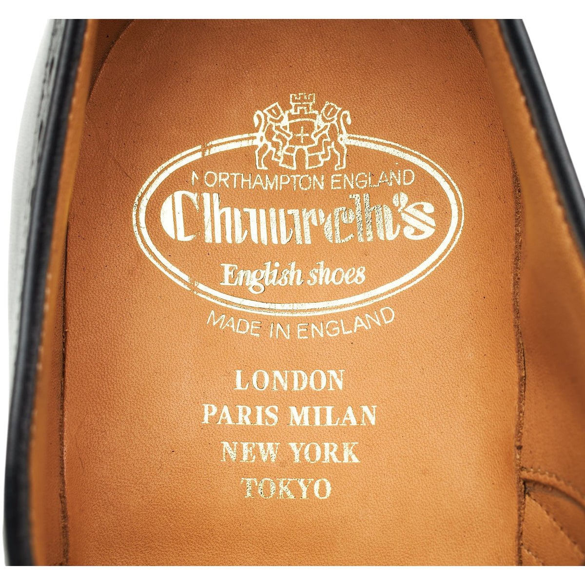 'Berlin' Black Leather Oxford Brogues UK 7 G