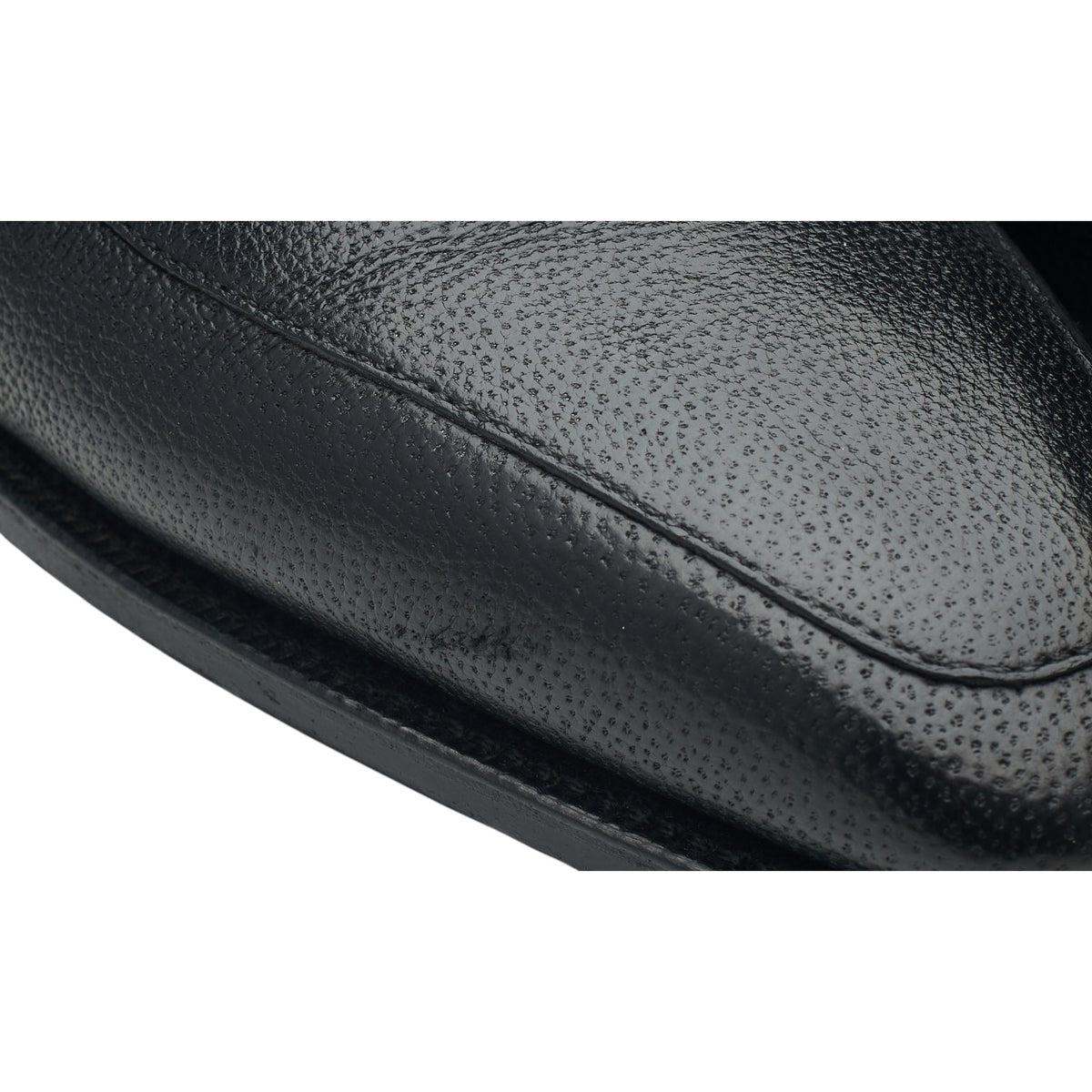 'Rascaille' Black Leather Loafers UK 7