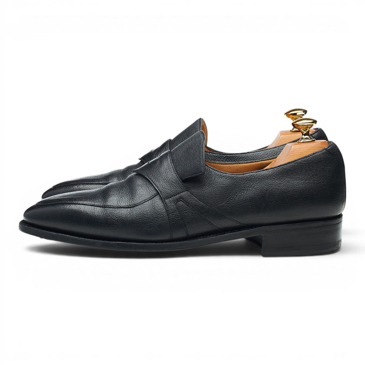 'Rascaille' Black Leather Loafers UK 7