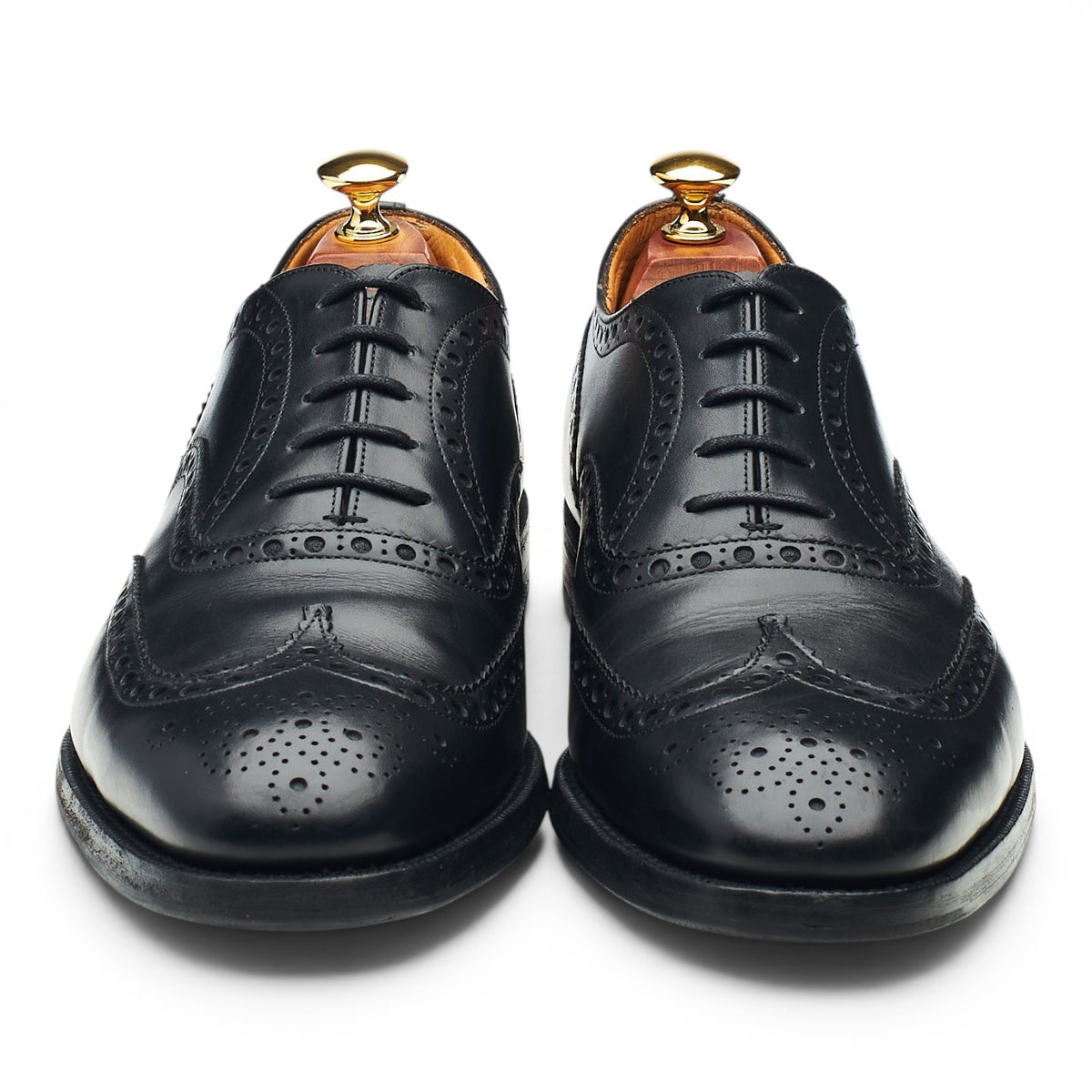 'Brisbane' Black Leather Oxford Brogues UK 9 G