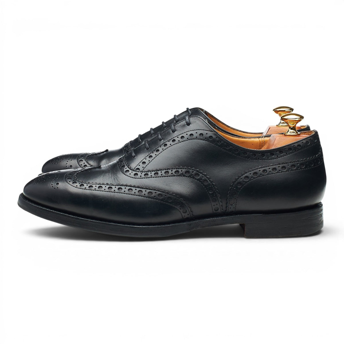 'Brisbane' Black Leather Oxford Brogues UK 9 G