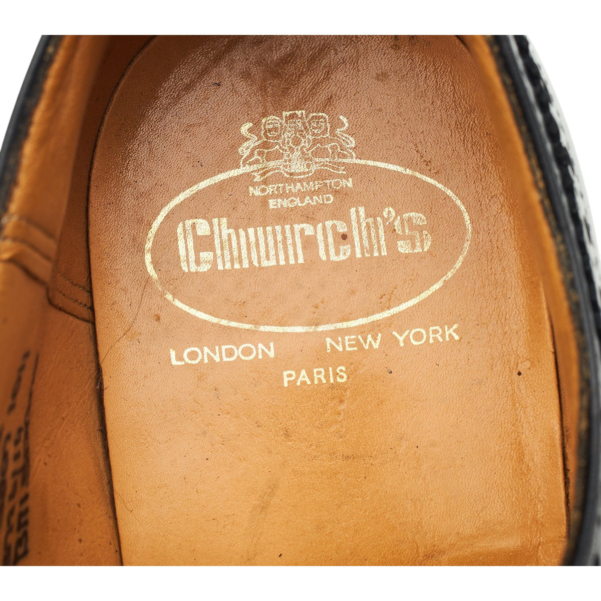 'Brisbane' Black Leather Oxford Brogues UK 9 G