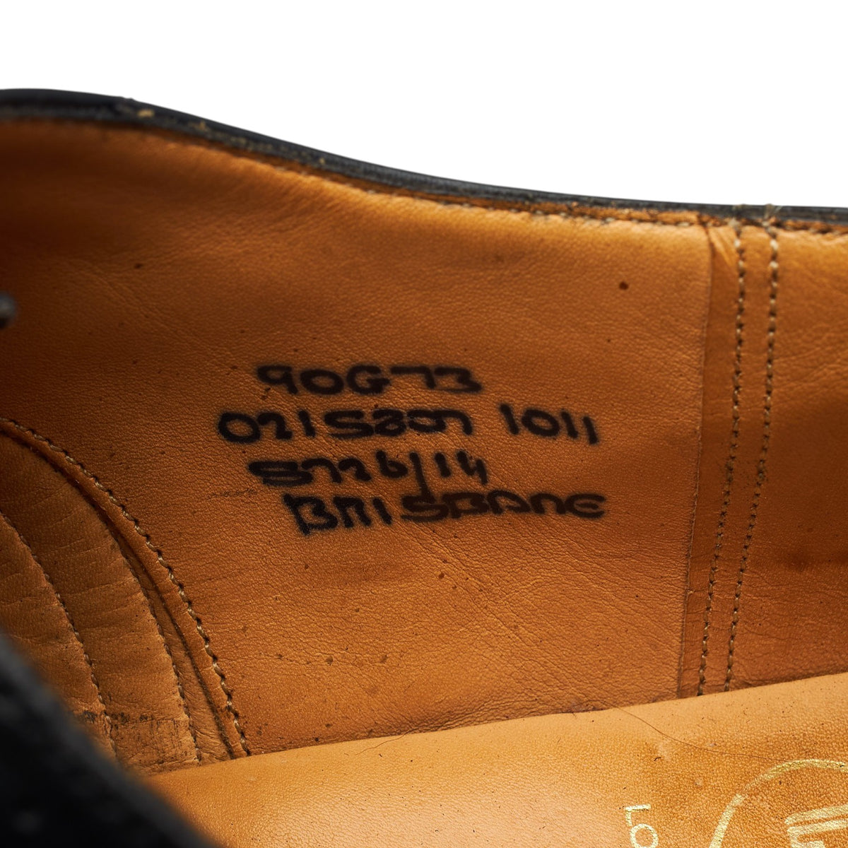 'Brisbane' Black Leather Oxford Brogues UK 9 G