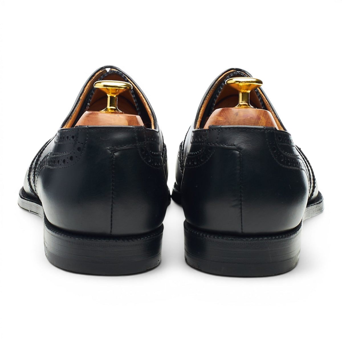 'Canterbury' Black Leather Oxford Brogues UK 8 G