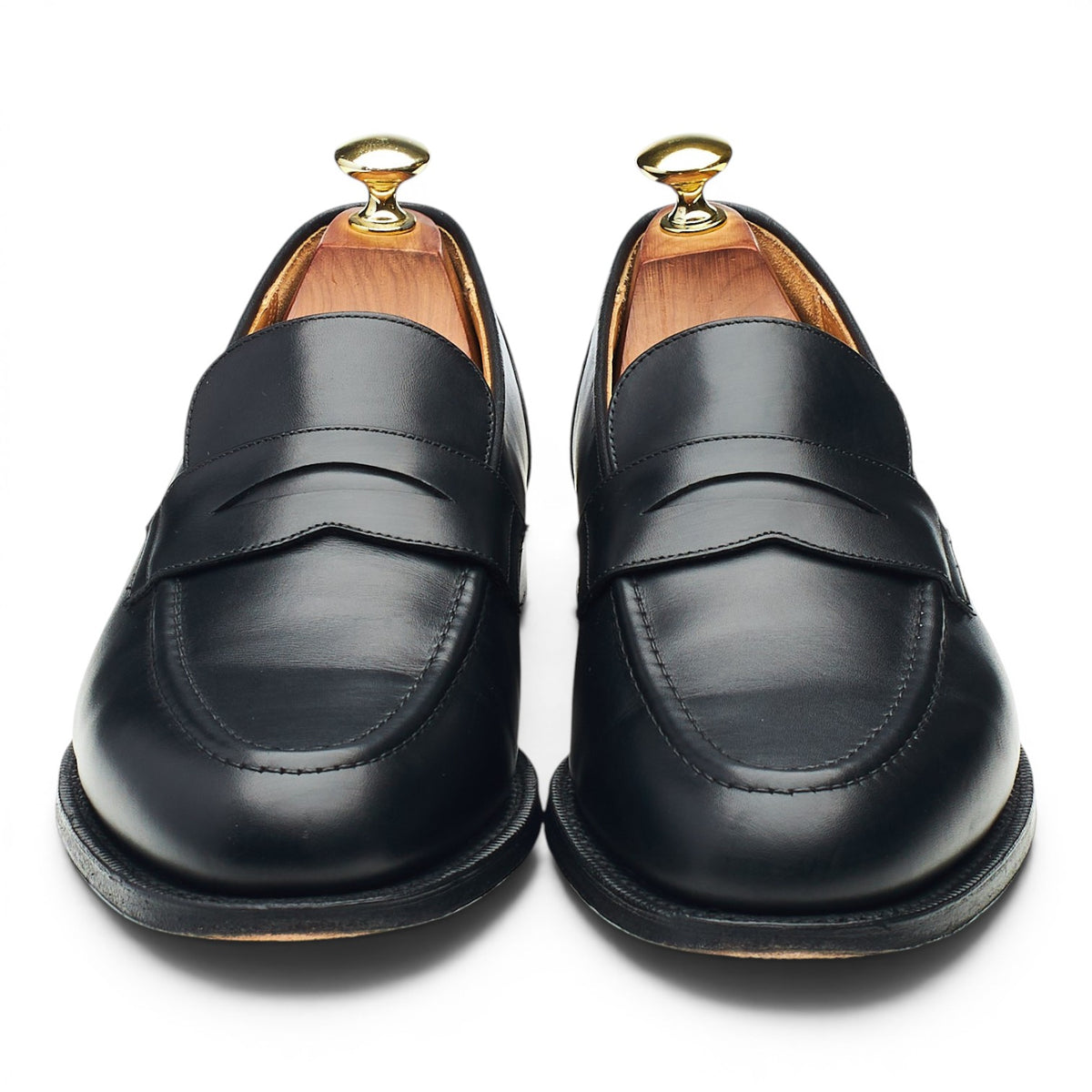 'Salisbury' Black Leather Loafers UK 8 F