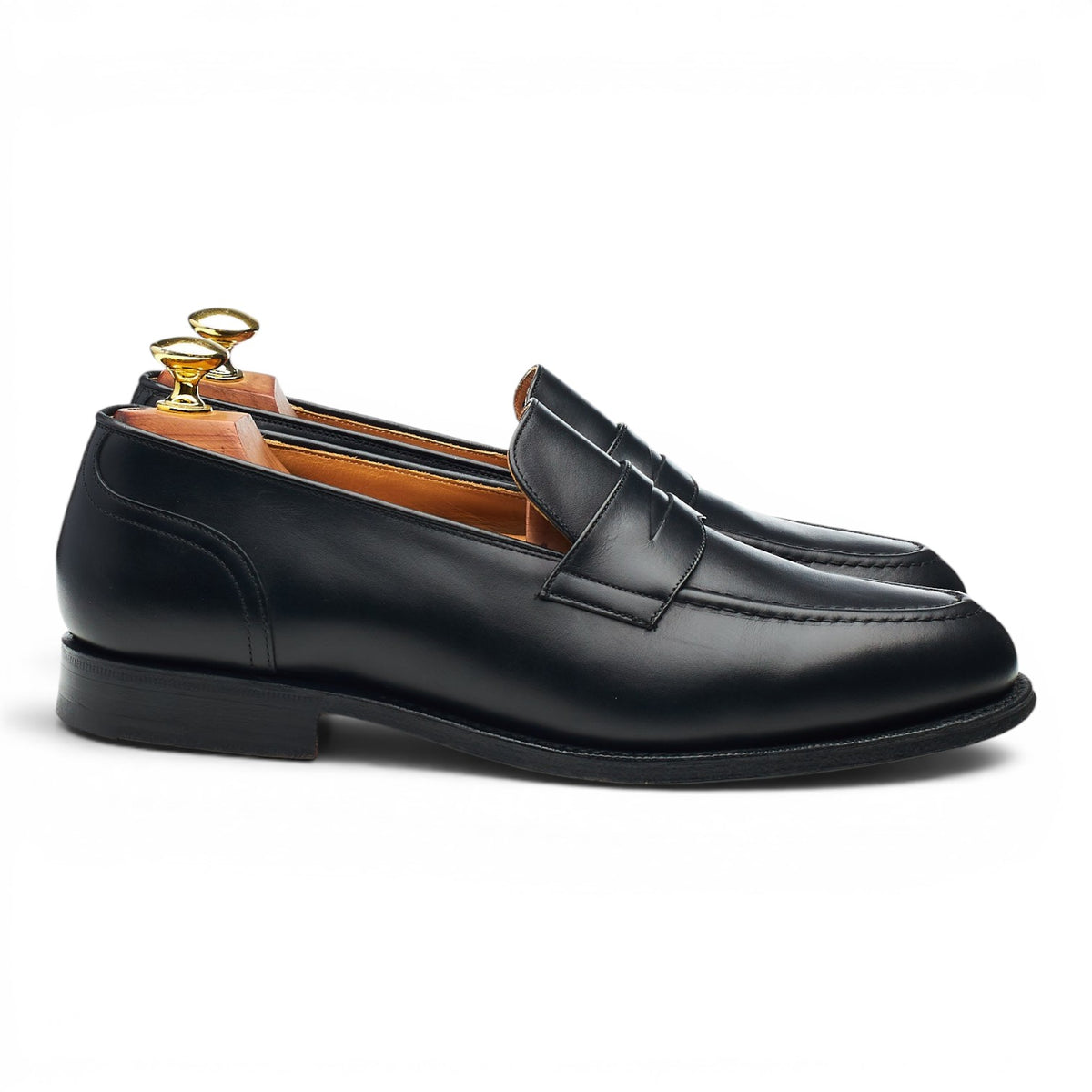 'Salisbury' Black Leather Loafers UK 8 F
