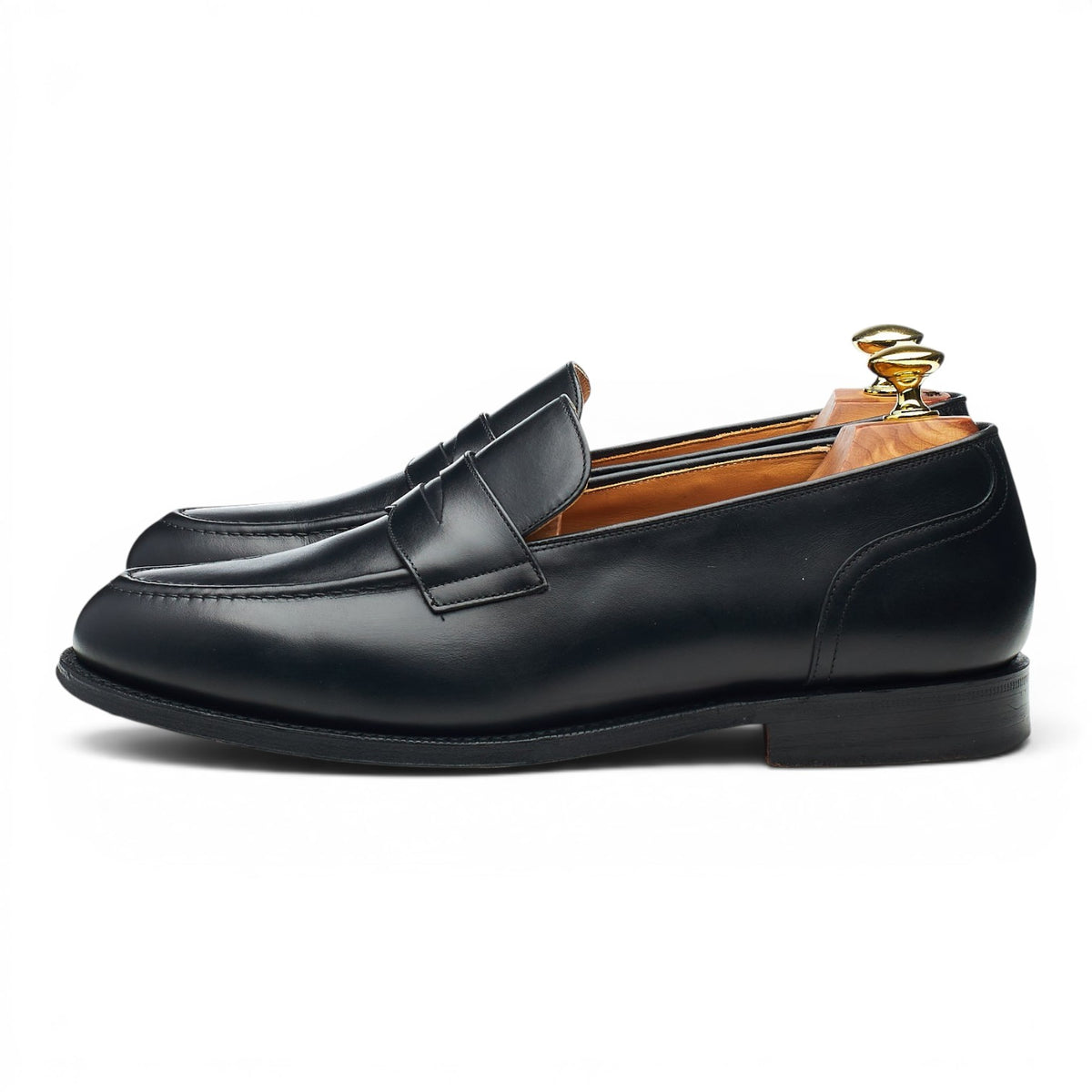 'Salisbury' Black Leather Loafers UK 8 F